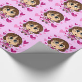 バレリーナの女の子 ラッピングペーパー (角)