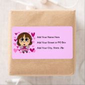 バレリーナの女の子 ラベル (インサイチュ)