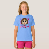 バレリーナの女の子 Tシャツ (正面フル)