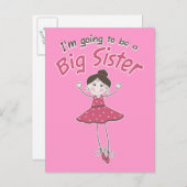 バレリーナの姉 案内ポストカード (正面/裏面)