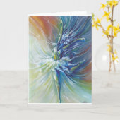 バレリーナの挨拶状 カード (黄色い花)