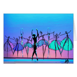 バレリーナの空白のなカード