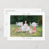 バレリーナの誕生日お礼写真ポストカード ポストカード (正面/裏面)