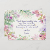 バレリーナの誕生日におどってみよう サンキューカード (正面/裏面)