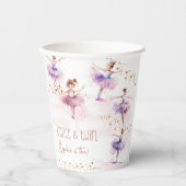 バレリーナの誕生日におどってみよう 紙コップ (正面)