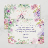 バレリーナの誕生日におどって回ろう サンキューカード (正面/裏面)