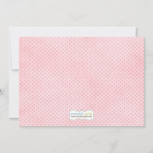 バレリーナの誕生日のパーティの招待状 招待状 (裏面)