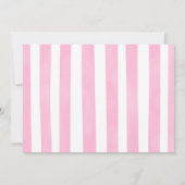 バレリーナの誕生日写真招待状 招待状 (裏面)