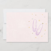 バレリーナの誕生日招待状 チュチュがとってもキュート 招待状 (裏面)