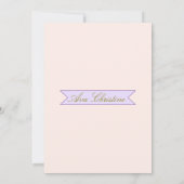 バレリーナの誕生日招待状 招待状 (裏面)