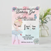 バレリーナは5人の誕生日の招待を回す 招待状 (スタンド正面)