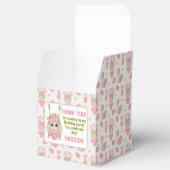 バレリーナをテーマにしたバニーパステルピンクの女の子 フェイバーボックス (オープン)