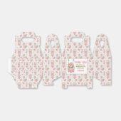 バレリーナをテーマにしたフローラピンクガール誕生日 フェイバーボックス (折り畳みなし)