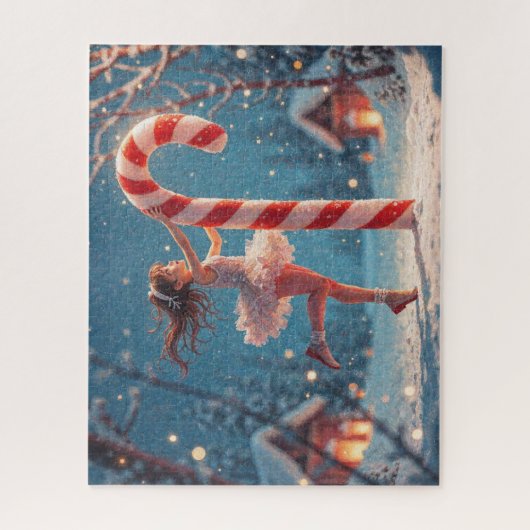 バレリーナアニメガール&キャンディーケーンクリスマス ジグソーパズル (縦)