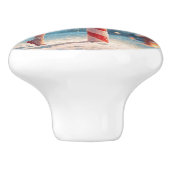 バレリーナアニメガール&キャンディーケーンクリスマス セラミックノブ (側面)