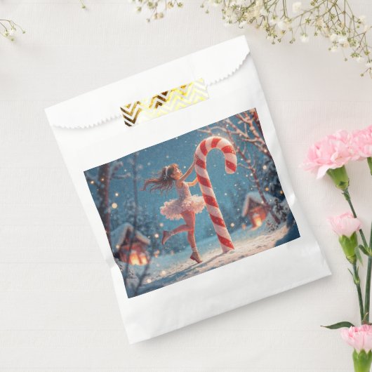 バレリーナアニメガール&キャンディーケーンクリスマス フェイバーバッグ (封をした状態)