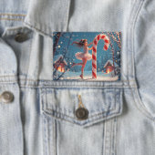 バレリーナアニメガール&キャンディーケーンクリスマス 缶バッジ (インサイチュ)