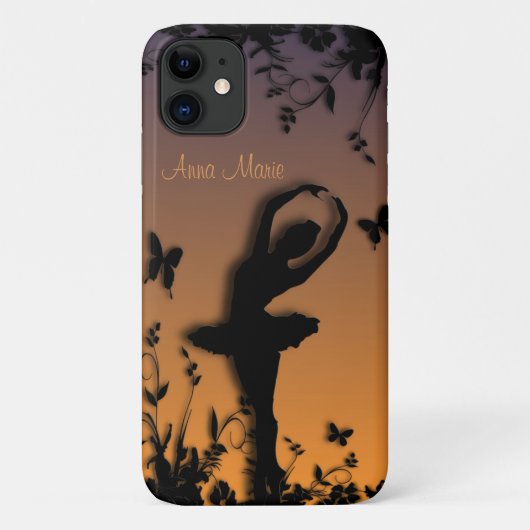 バレリーナインガーデンデュスクパーソナル Case-Mate iPhoneケース (裏面)