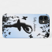 バレリーナインガーデンブルーパーソナル Case-Mate iPhoneケース (裏面(横))