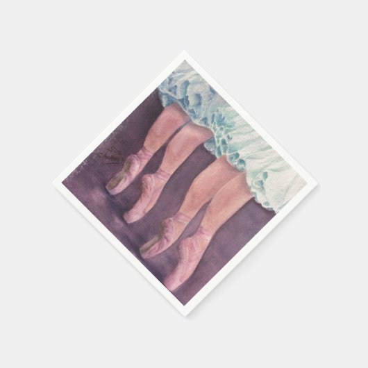 バレリーナインブルー紙ナプキンス スタンダードカクテルナプキン (角)