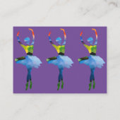 バレリーナウォーターカラーアート名刺 名刺 (裏面)