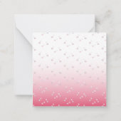 バレリーナエレファントダンス教室バレンタイン ノートカード (裏面)