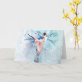バレリーナカード カード (黄色い花)