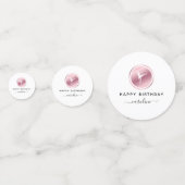 バレリーナガールズバレエピンクローズローズ金ゴールドかわいい踊り コンフェッティ (正面)