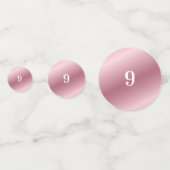 バレリーナガールズバレエピンクローズローズ金ゴールドかわいい踊り コンフェッティ (裏面)