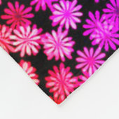 バレリーナガールズフラワーズダンスカラフルバレエ フリースブランケット (角)