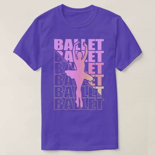 バレリーナガールバレエ踊りダンス14 Tシャツ (デザイン正面)