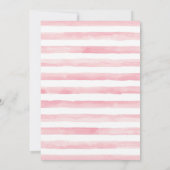 バレリーナガールピンクバースデーパーティーへの招待 招待状 (裏面)