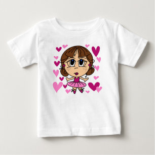 バレリーナガール ベビーTシャツ