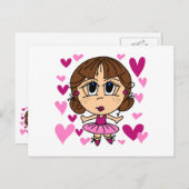 バレリーナガール ポストカード (正面/裏面)