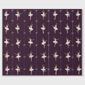 バレリーナギフトラッピング紙ガールforクリスマス ラッピングペーパー (フラット)