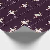 バレリーナギフトラッピング紙ガールforクリスマス ラッピングペーパー (角)