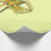 バレリーナギフトラッピング紙バレエダンサーガール ラッピングペーパー (角)