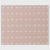 バレリーナギフト紙forクリスマス/誕生日 ラッピングペーパー (フラット)