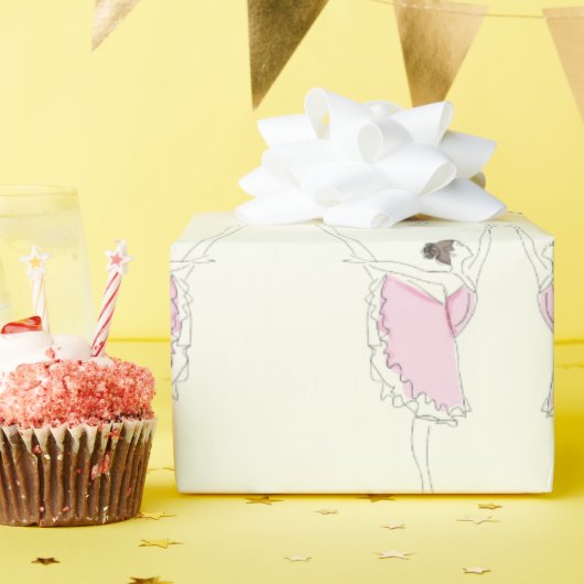 バレリーナギフト ラッピングペーパー (誕生日パーティー)