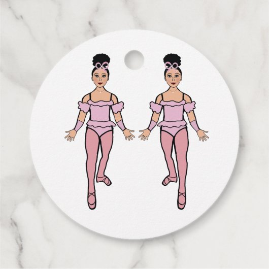 バレリーナサークルメッセージカード#2 フェイバータグ (裏面)