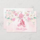 バレリーナシューズありがとう エンクロージャーカード (正面/裏面)