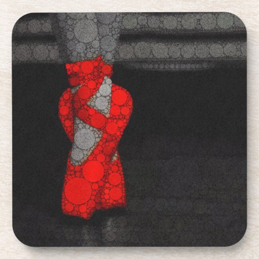 バレリーナシューズかわいいバレエ コースター (正面)