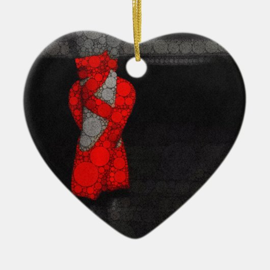 バレリーナシューズかわいいバレエ セラミックオーナメント (正面)