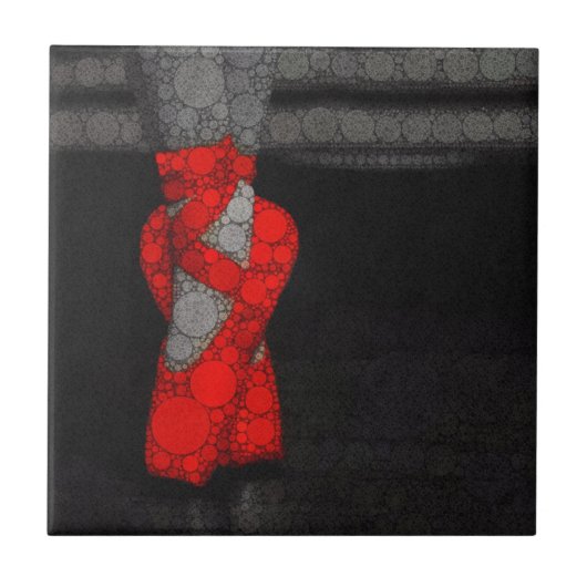 バレリーナシューズかわいいバレエ タイル (正面)