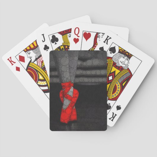 バレリーナシューズかわいいバレエ トランプ (裏面)