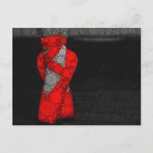 バレリーナシューズかわいいバレエ ポストカード (正面)