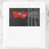 バレリーナシューズかわいいバレエ 長方形シール (バッグ)