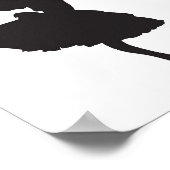 バレリーナシルエットポスター ポスター (角)