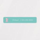 バレリーナスクールクラスのランチネーム番号ラベル ラベル (デザイン1)