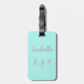 バレリーナダンサーラゲッジタグ |リサイタル誕生日 ラゲッジタグ (裏面縦)